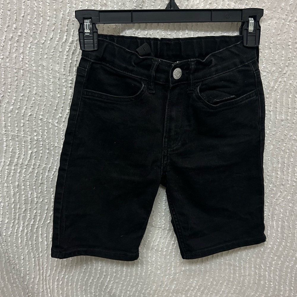Black Denim Kids Shorts Size 8 H&M Boys Girls Unisex